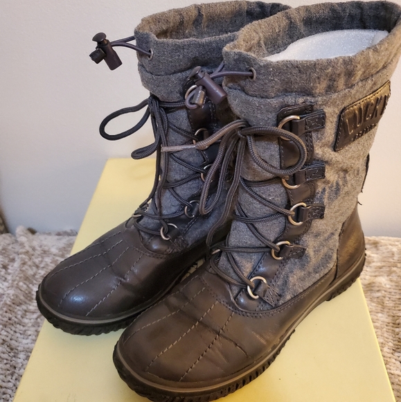 Lucky Brand Hermosa Iron Grey Boots - Picture 7 of 13